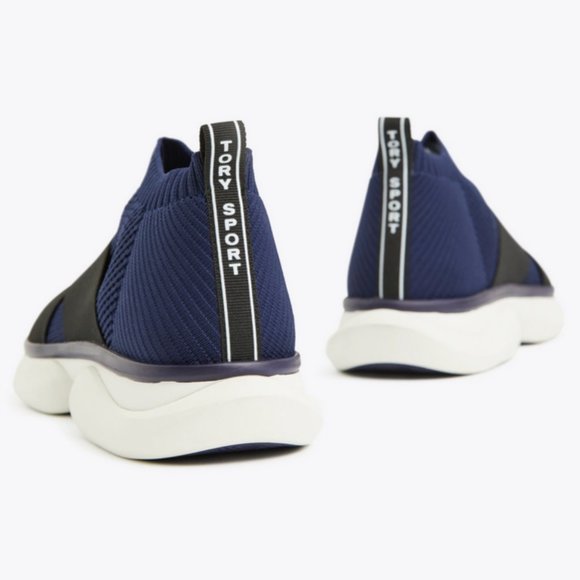NEW Tory Burch Size 8 US Women's Tory Sport Bubble Sock Sneakers, Navy - NWB - Picture 3 of 4